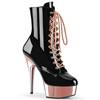 Pleaser - DELIGHT1020 Bottes de plateforme - Noir/Rose Product image